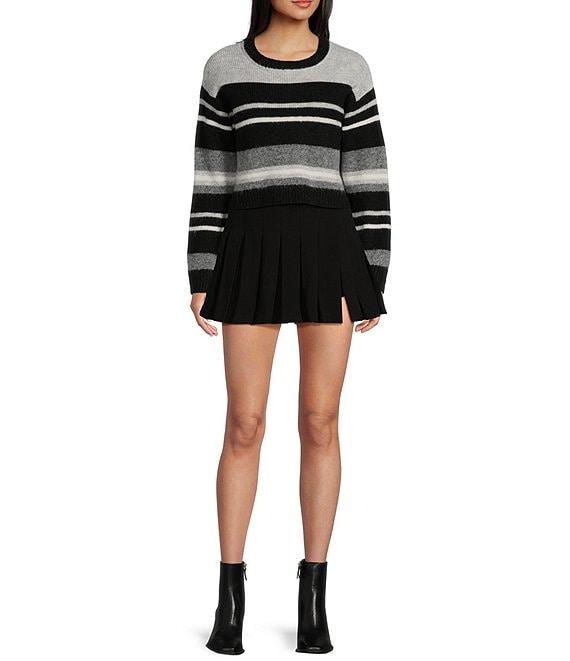 GB Stripe Crew Neck Sweater Product Image