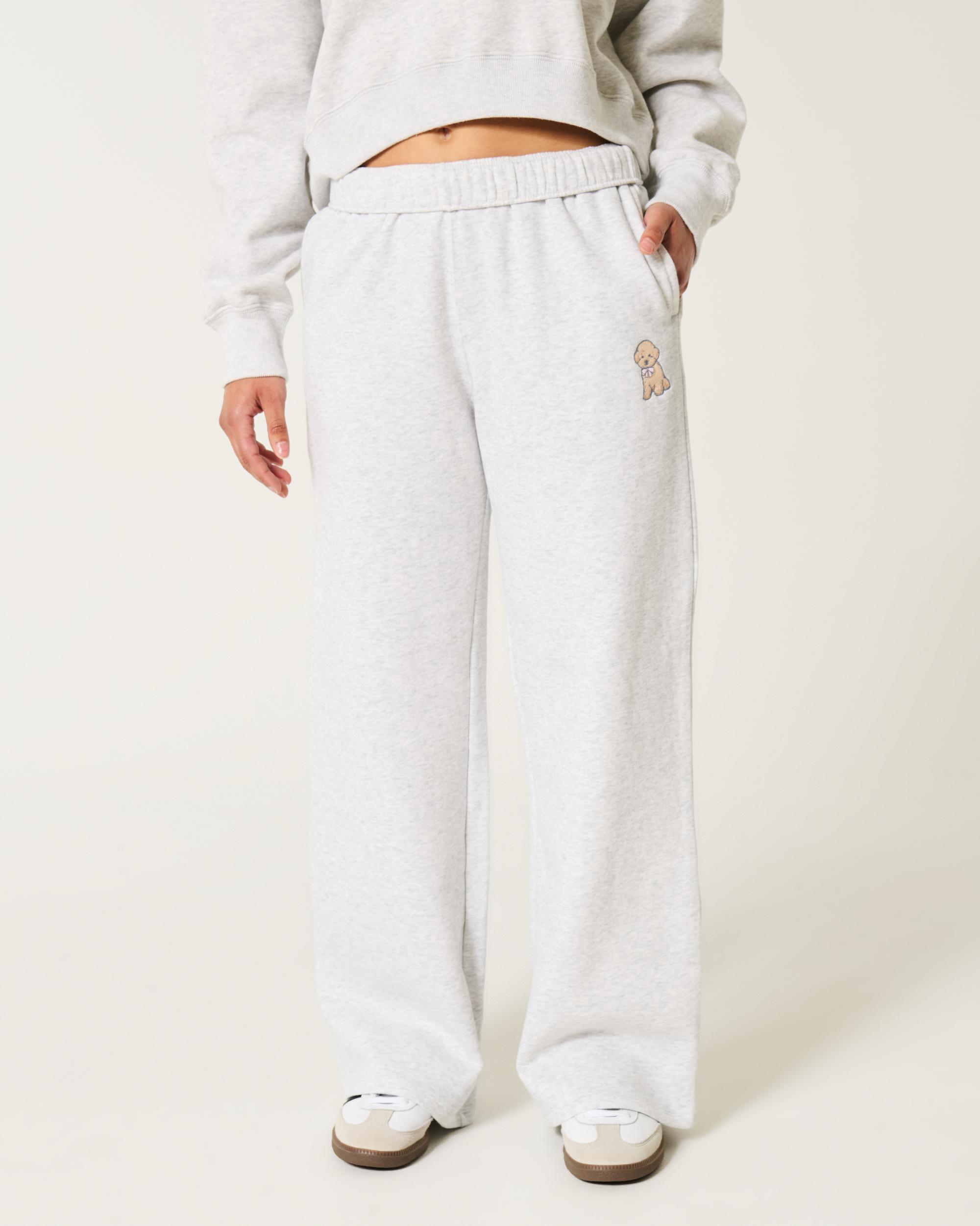 Hollister Feel Good Fleece Wide-Leg Pants Product Image