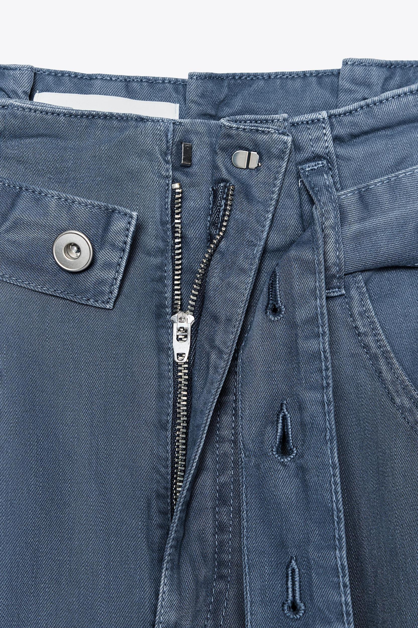 BELTED PAPERBAG PANTS Product Image