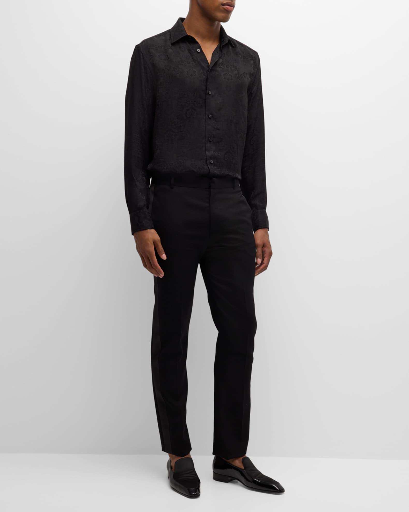 Men's Tonal Jacquard Evening Shirt Product Image