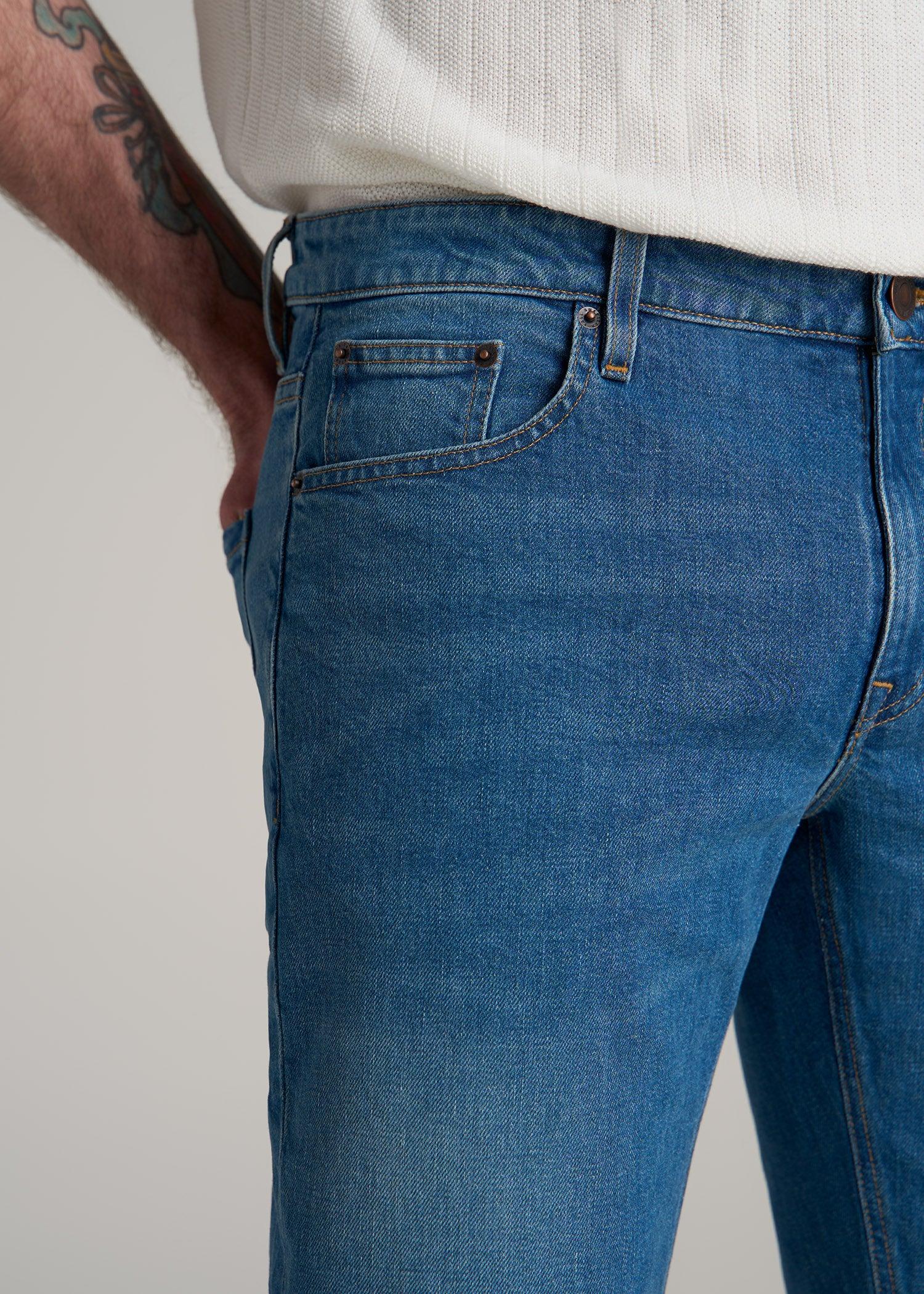 Americana Collection Carman Tapered Fit Jeans For Tall Men in Sail Blue Product Image