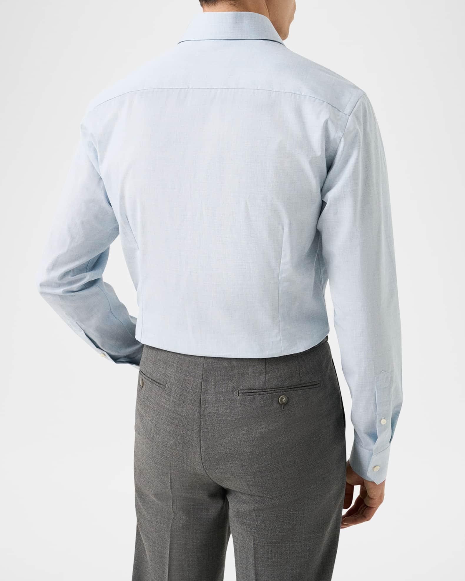 Men's Organic Cotton Twill Slim-Fit Dress Shirt Product Image