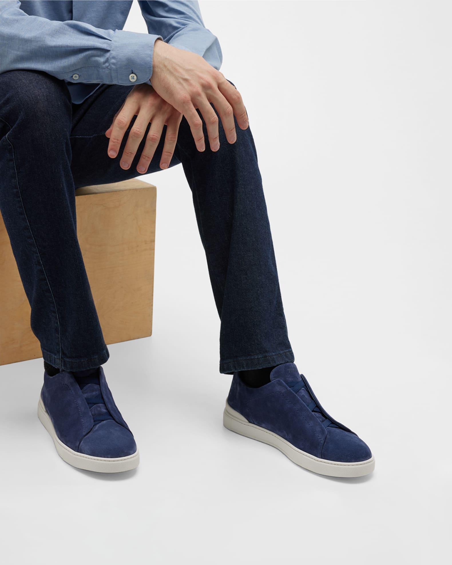 Men's Triple Stitch Suede Sneakers Product Image