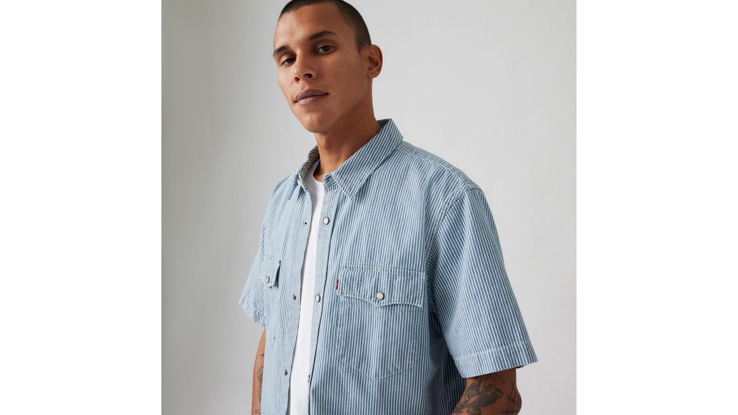 Short Sleeve Relaxed Fit Western Shirt Product Image