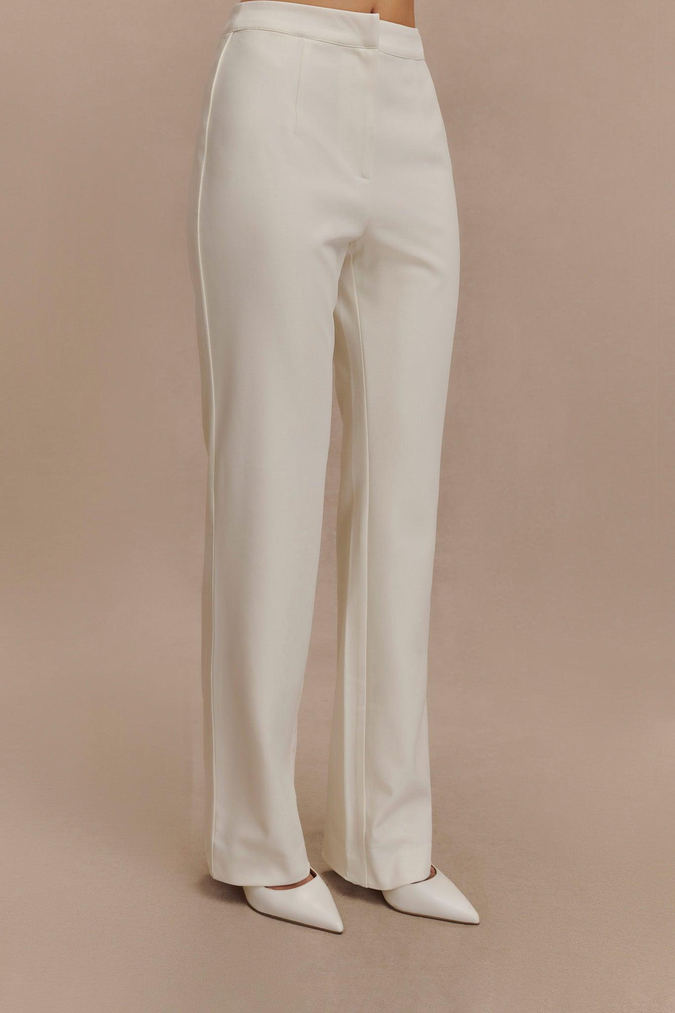 Allanah Straight Leg Pant - Ivory Product Image