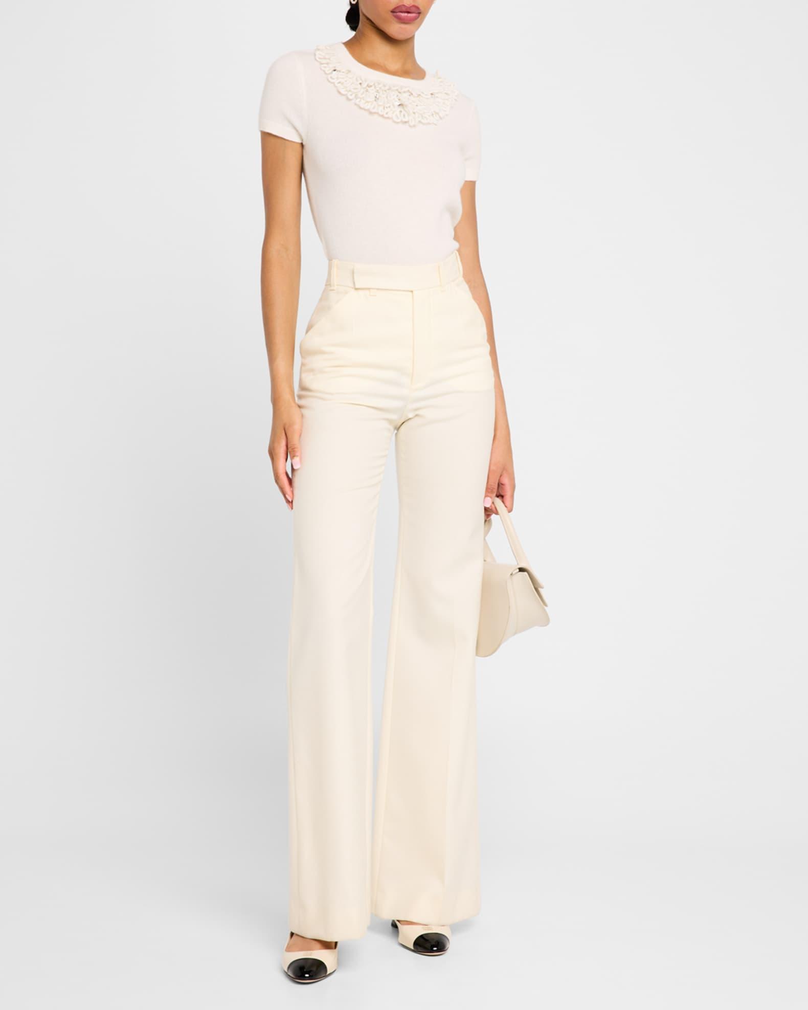 Cashmere Loop & Rhinestone Crewneck Product Image