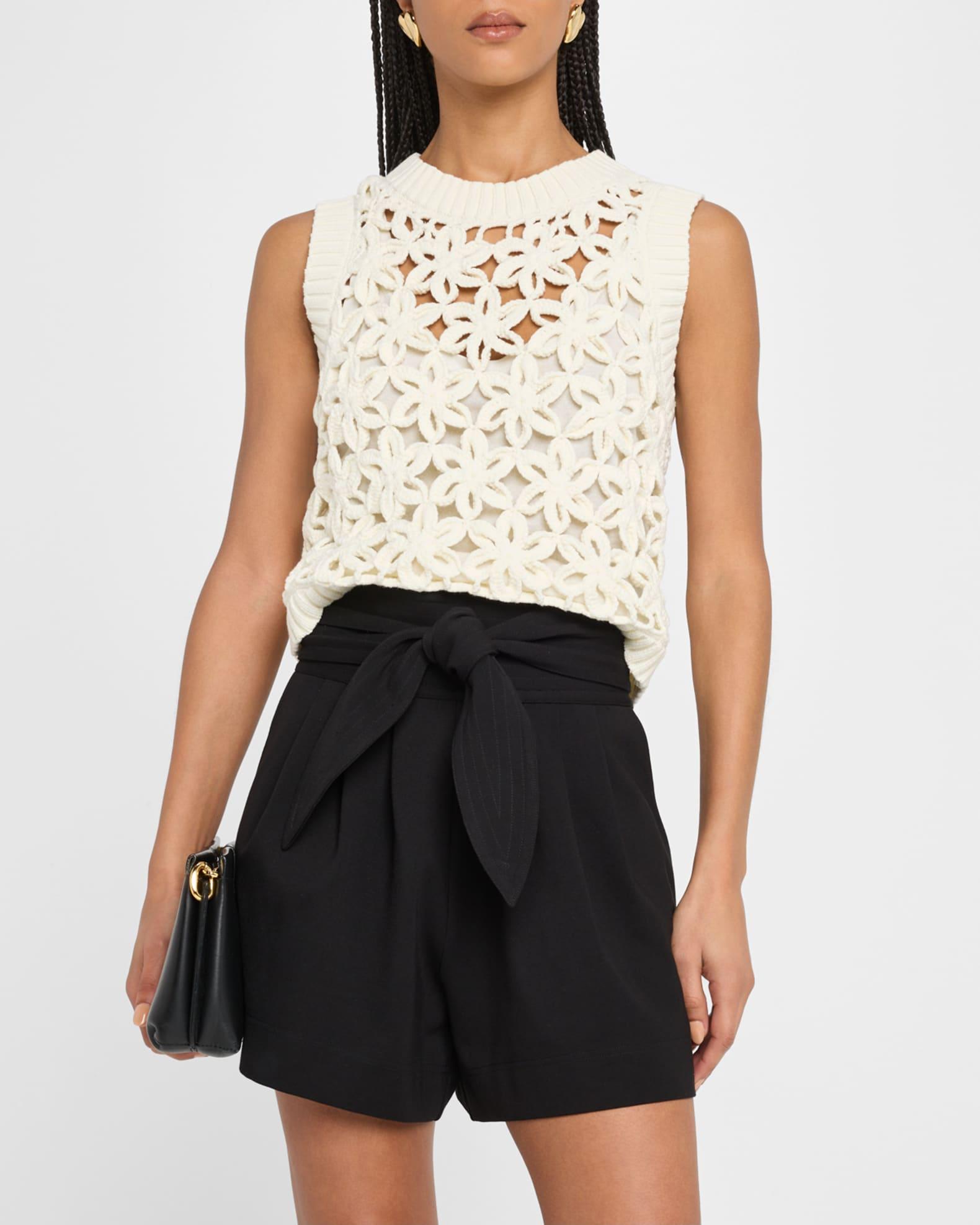 Thea Floral Mesh Shell Top Product Image