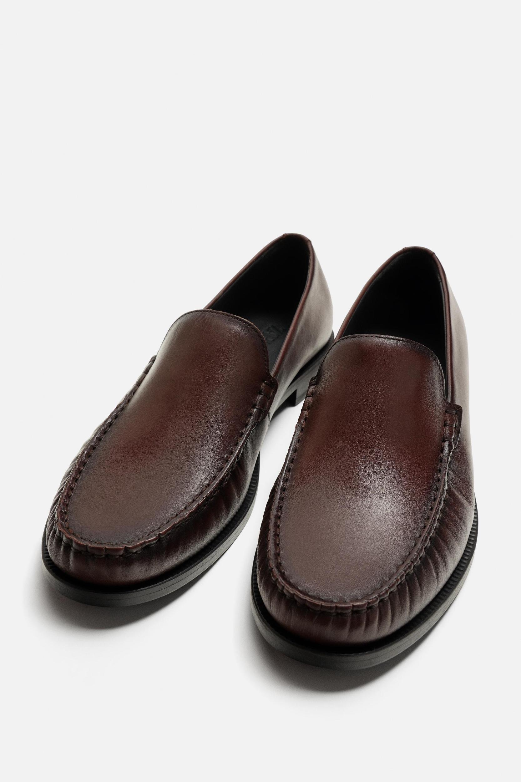 LEATHER DRESS LOAFERS Product Image
