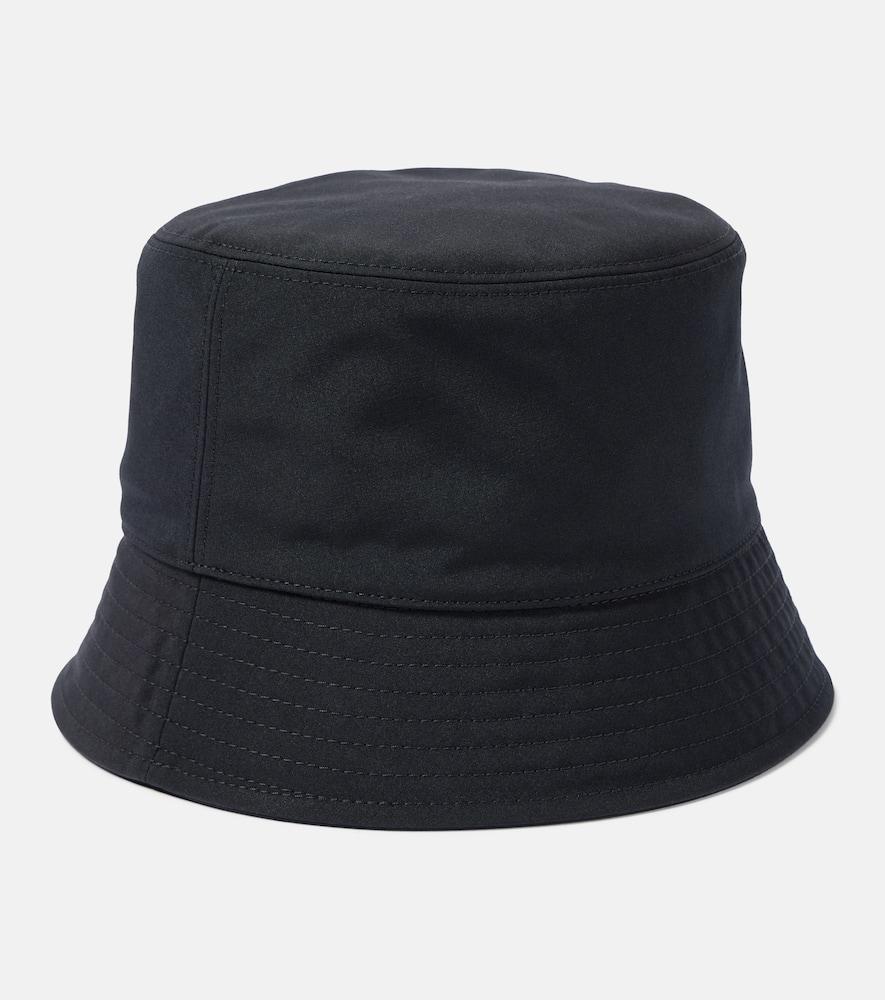 MONCLER Logo Patch Bucket Hat In Black Product Image