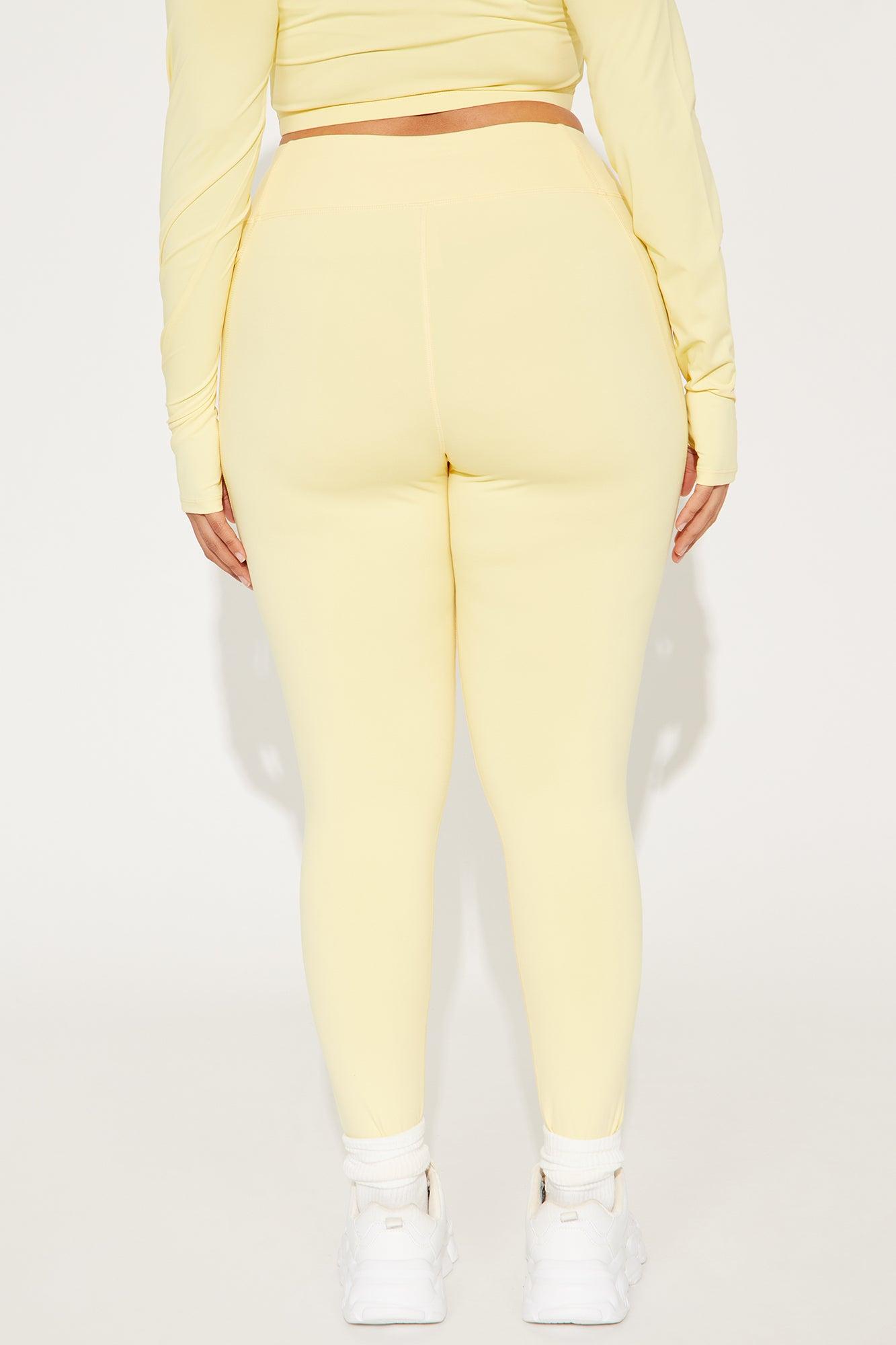 Match Point Active Legging - Butter Yellow Product Image