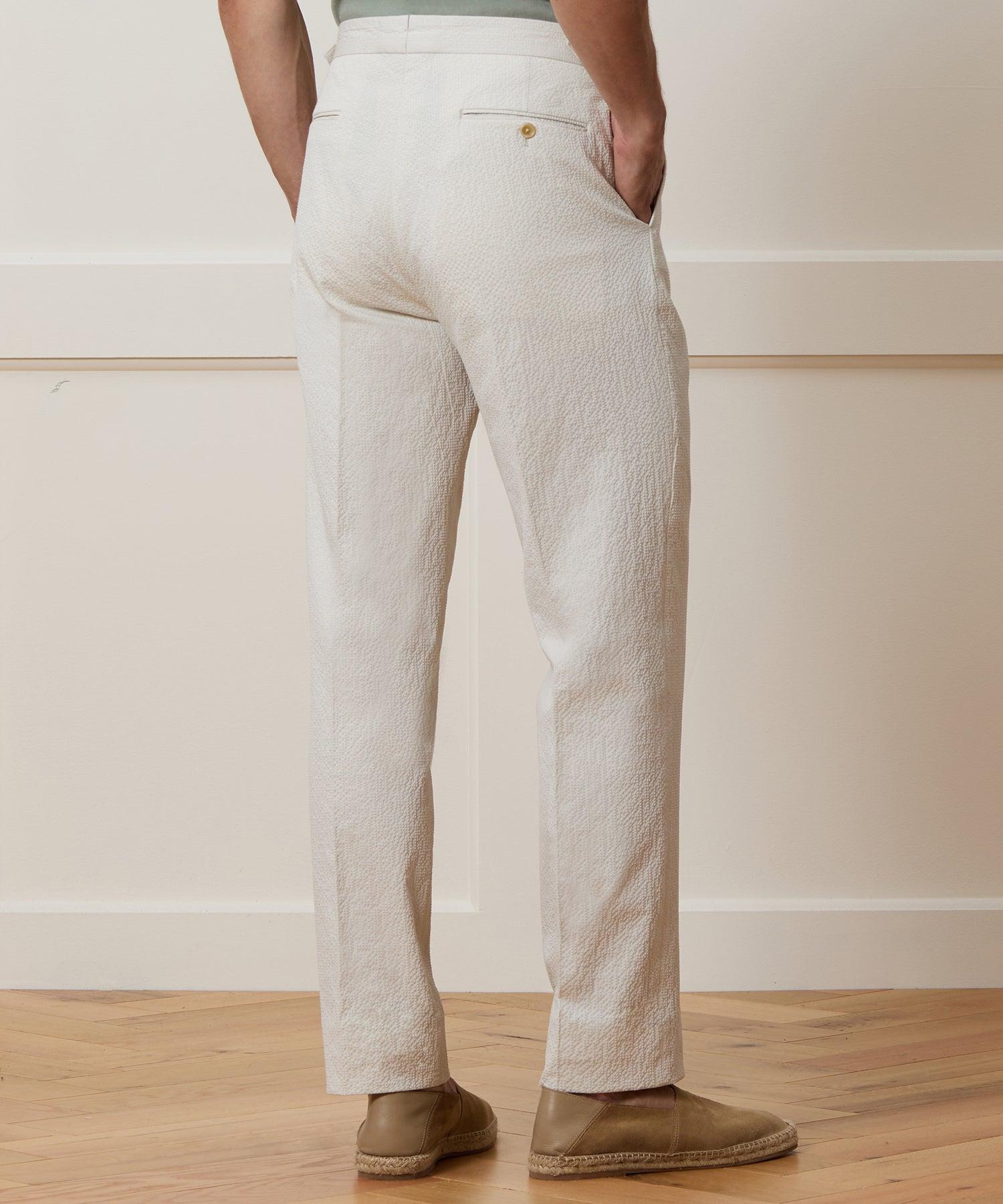 Italian Seersucker Side Tab Trouser Product Image