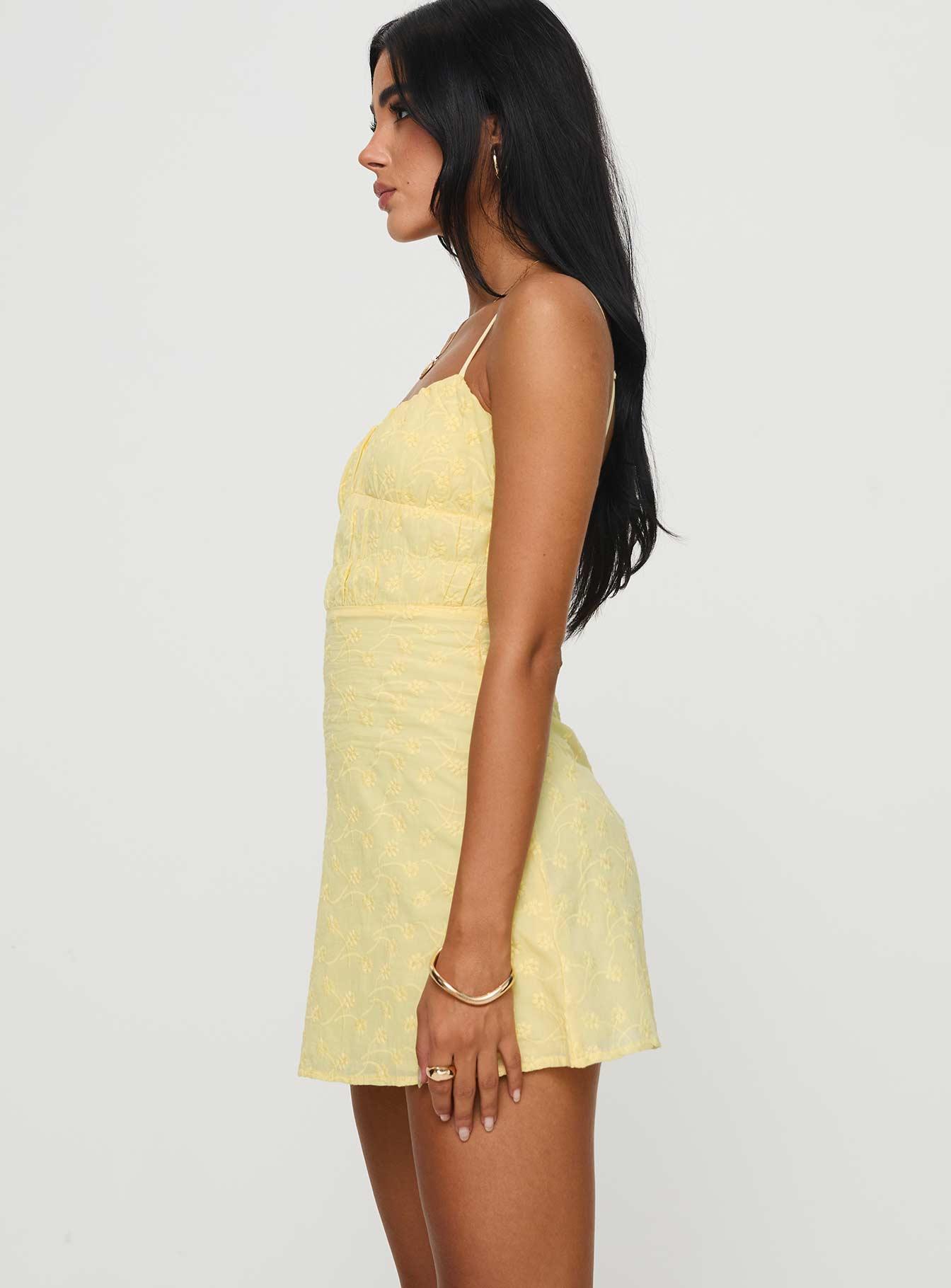 Lucius Mini Dress Lemon Product Image