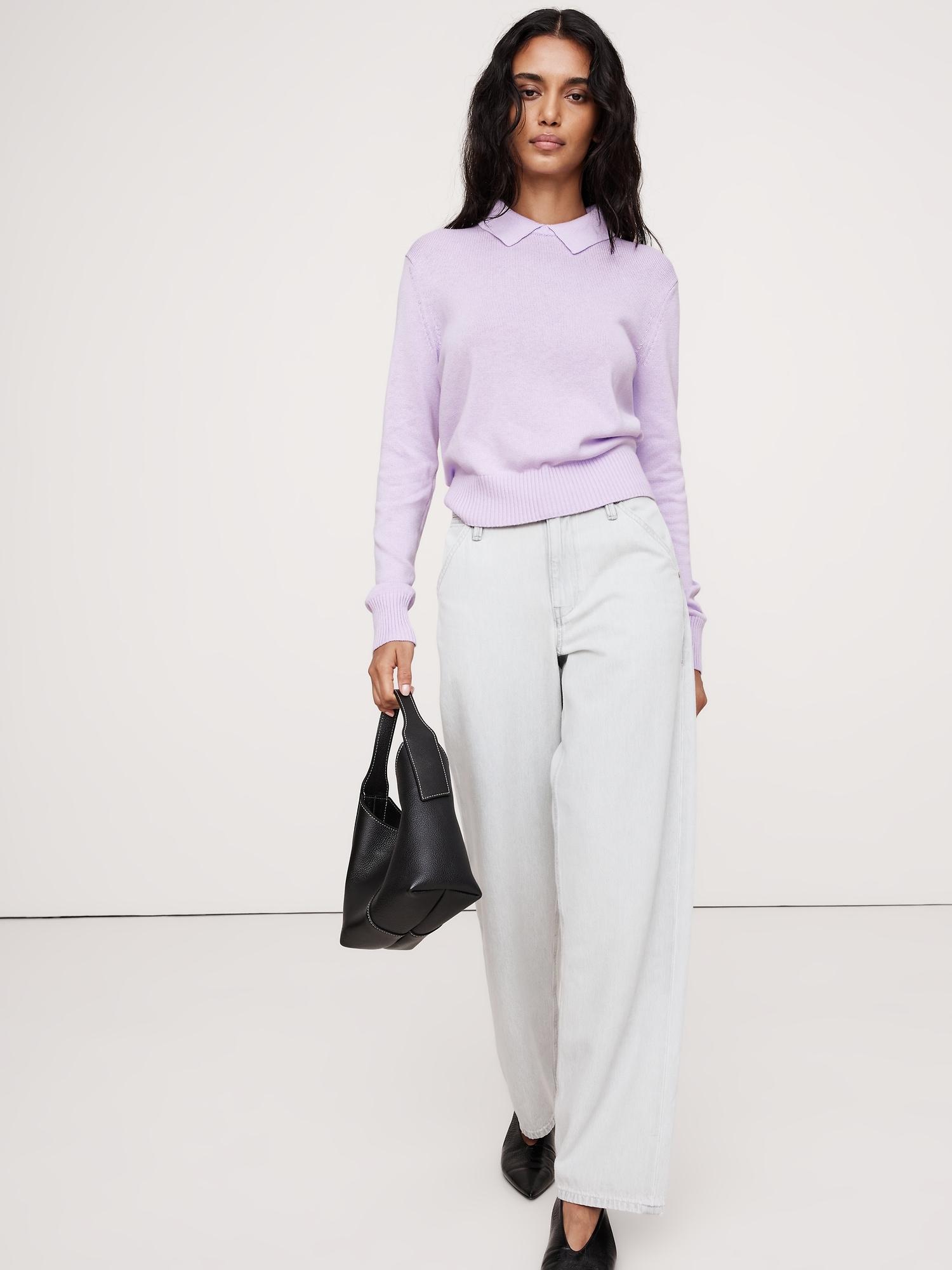 Cotton-Silk Sweater Polo Product Image