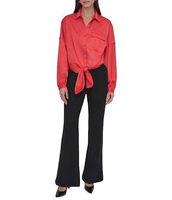 DKNY by Donna Karan Long Sleeve Button Front Shirt Product Image