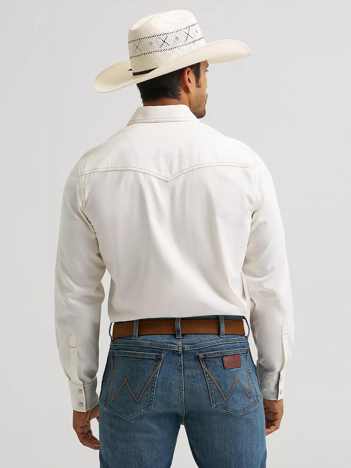 Men's Wrangler Retro® Premium Western Snap Solid Shirt | Men's SHIRTS | Wrangler® Product Image
