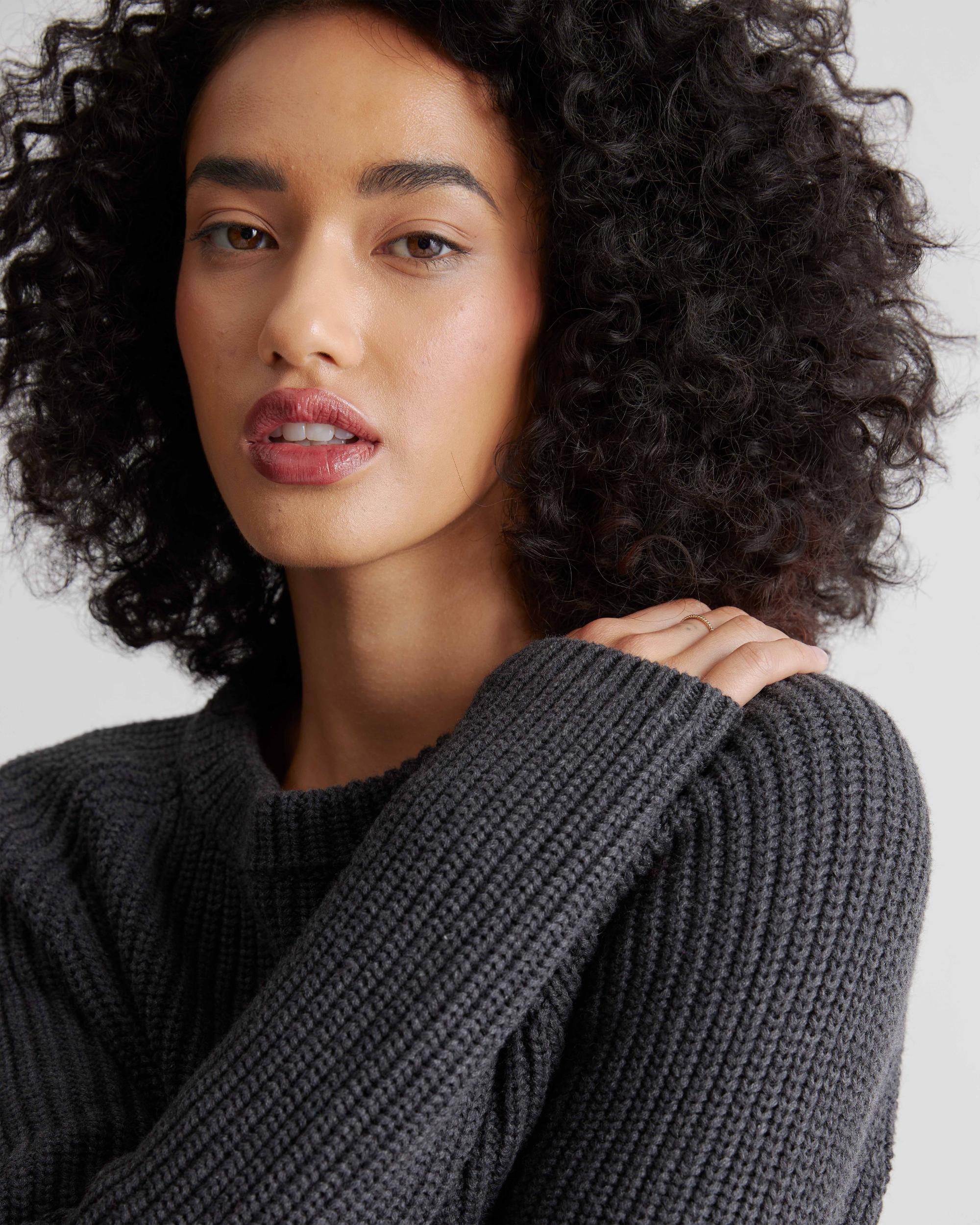 Quince | Women's Fisherman Crew Sweater Organic Cotton Product Image