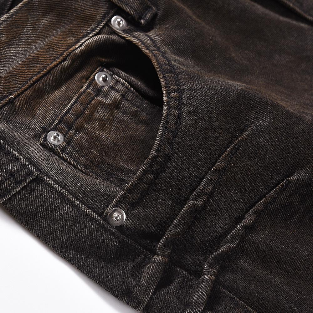 Sopula Vintage Dune Wasteland Doomsday Shark Wrinkles Hip Hop Jeans Product Image