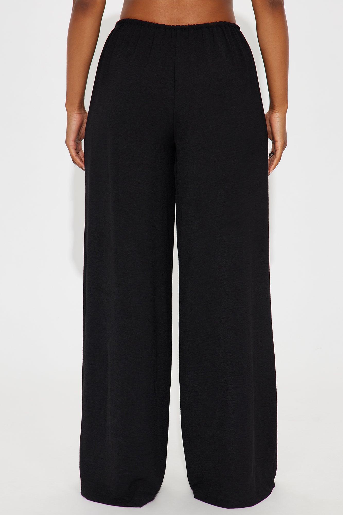 Running Errands Wide Leg Pant 32″ - Black Female Product Image