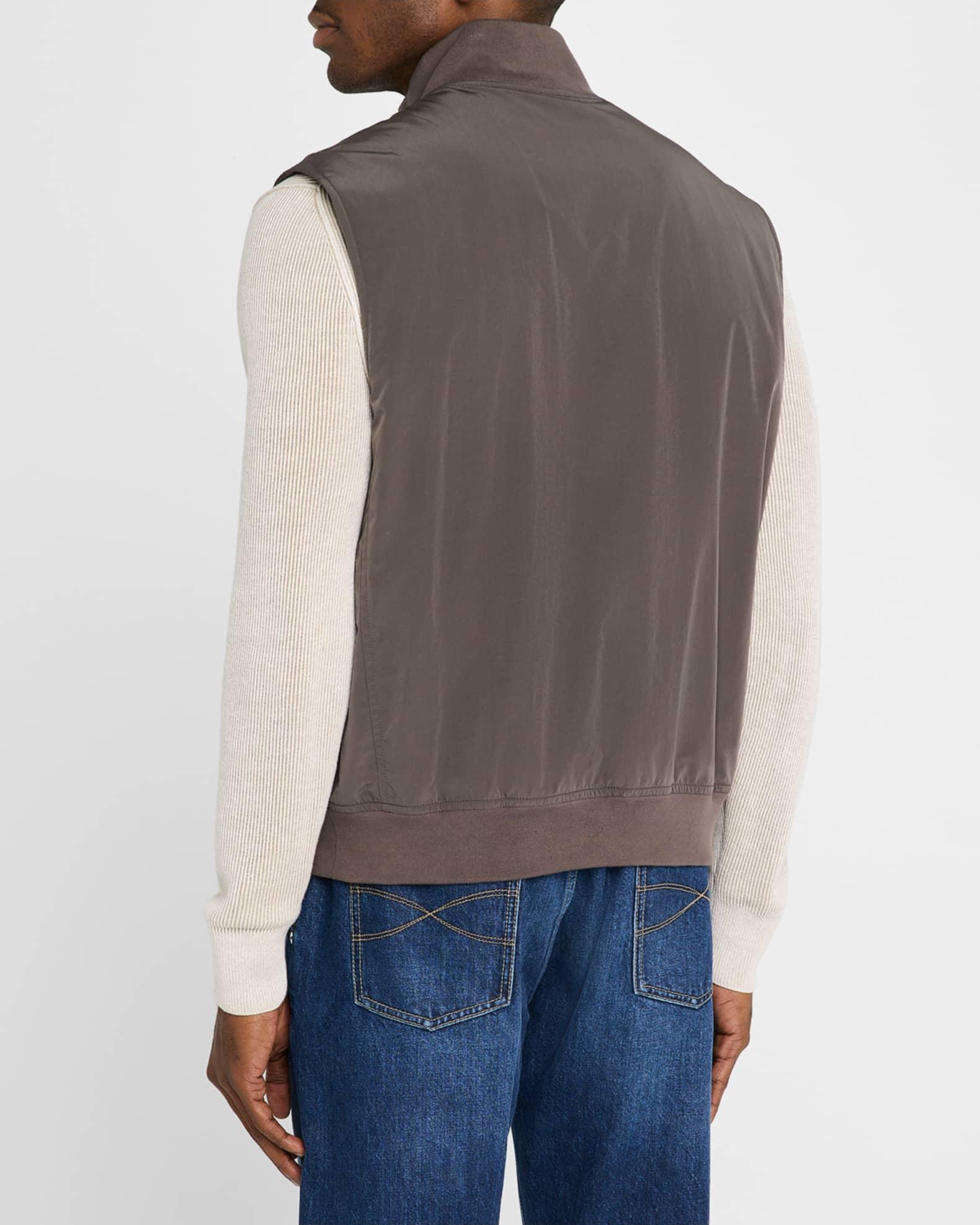Men's Button-Front Bomber Vest Product Image