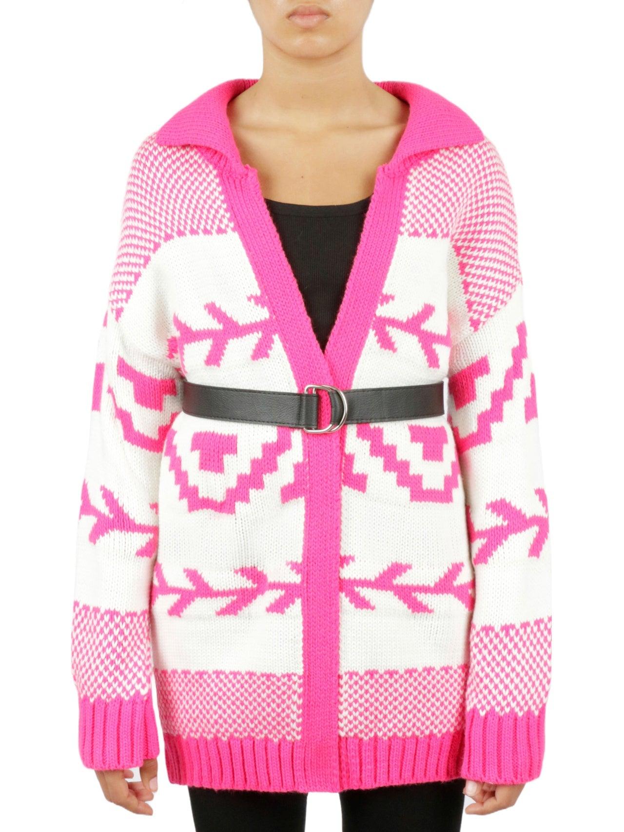 Belted Nordic Cardigan Product Image