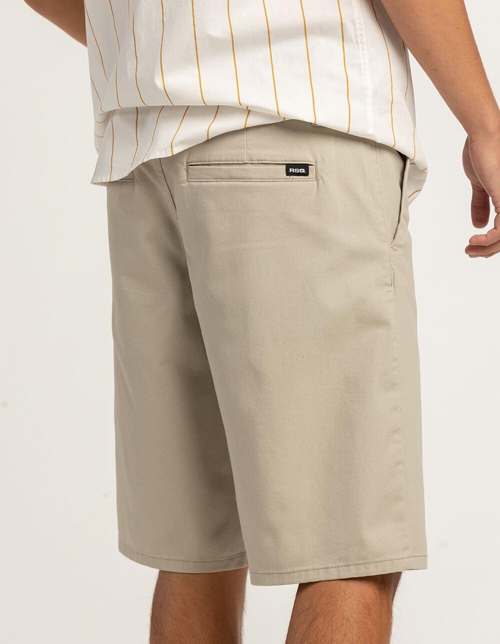 RSQ Mens Long 10" Chino Shorts - KHAKI Product Image