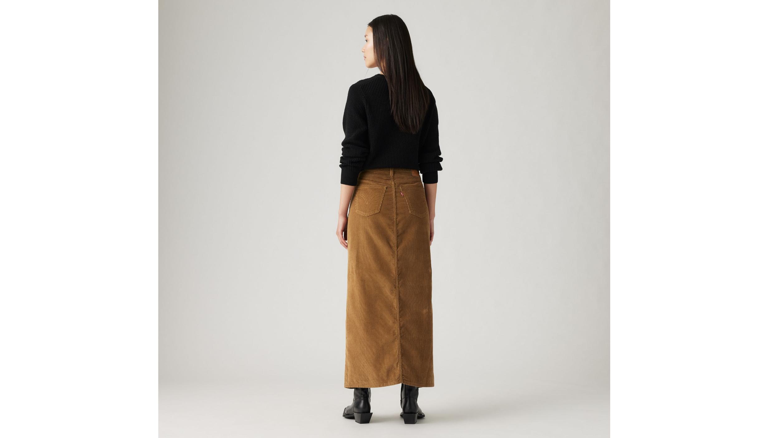 Ankle Column Corduroy Skirt Product Image