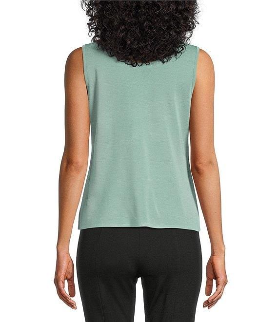 MISOOK Knit Double Scoop Neck Sleeveless Tank Product Image