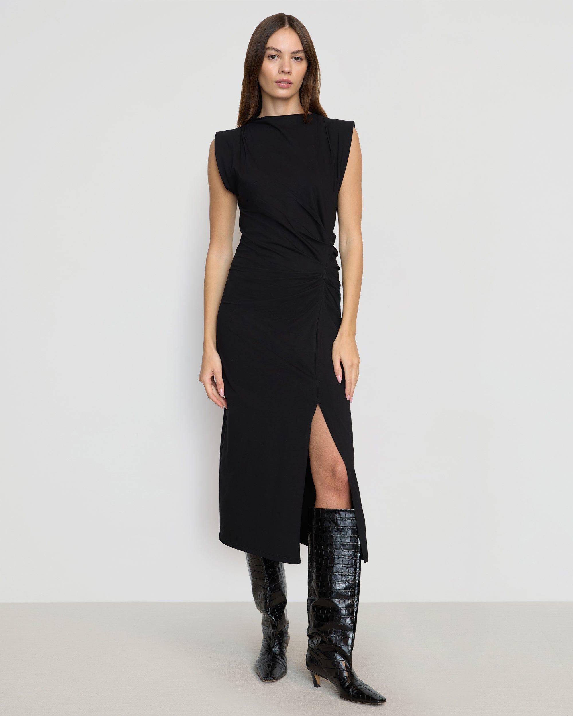 Khelan Sculpted Ruched-Waist Dress Product Image