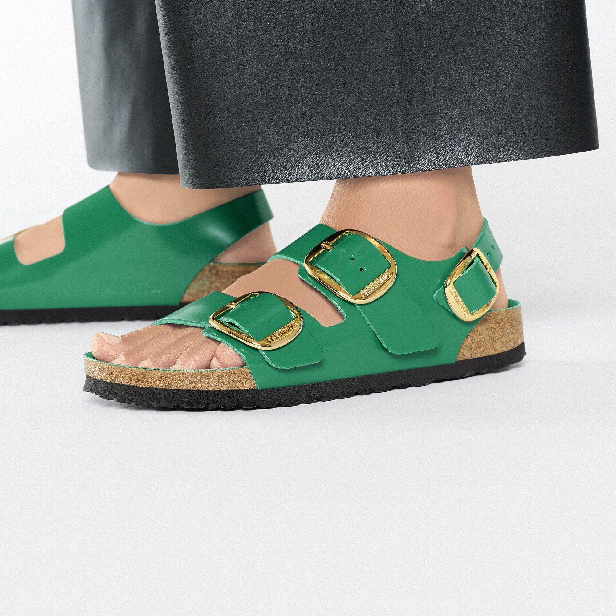 Milano Big Buckle Natural Leather Patent Product Image