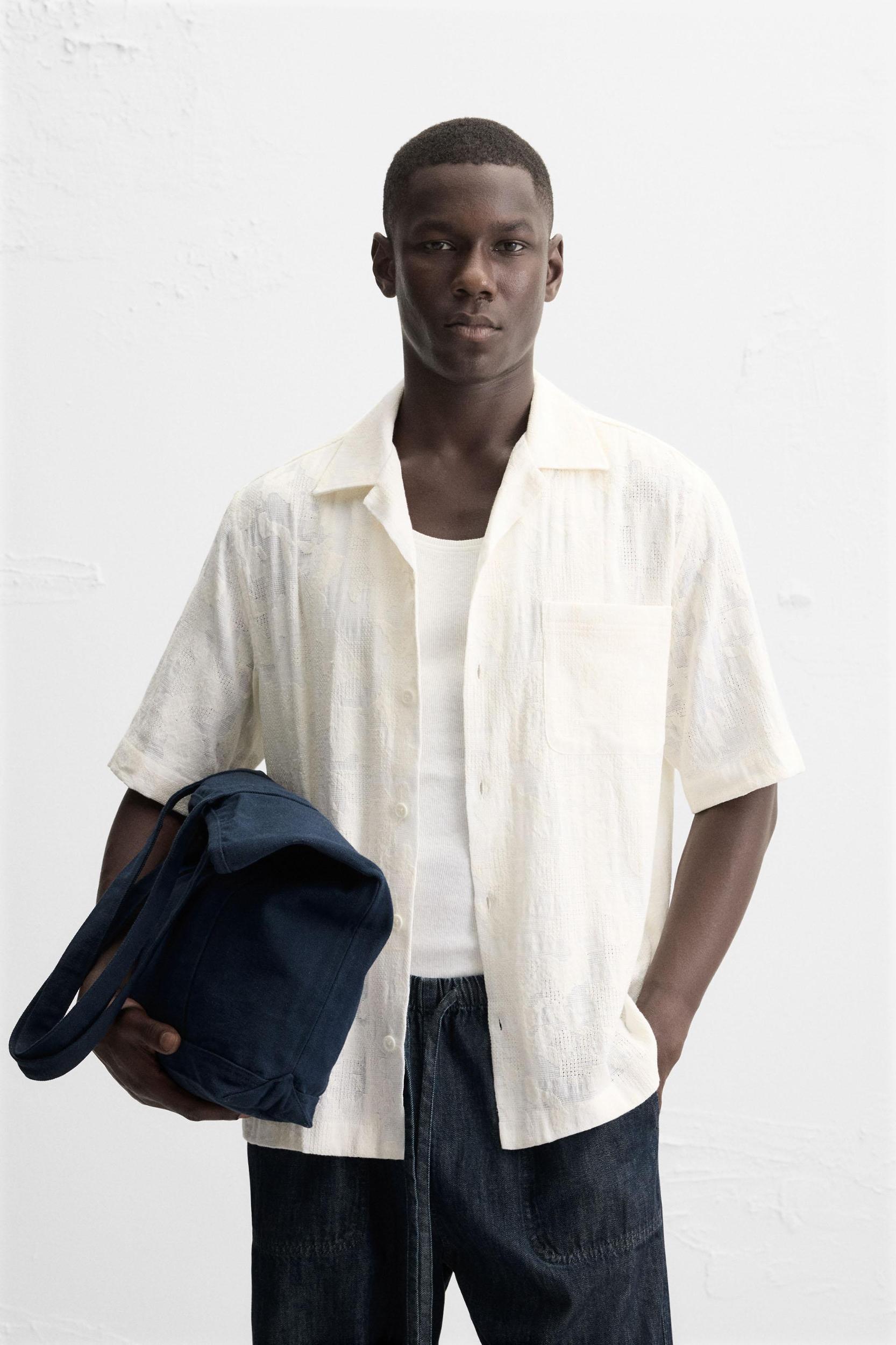 FLORAL JACQUARD SHIRT Product Image