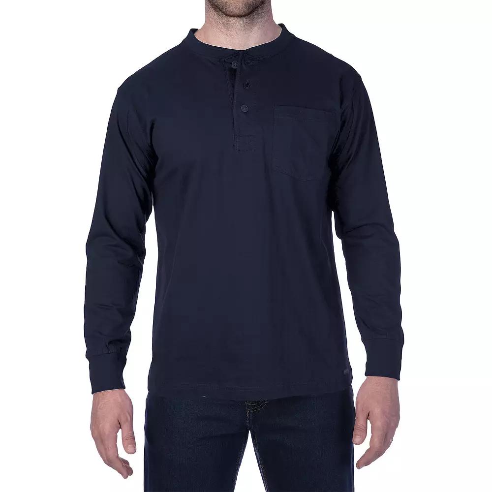 Men's Smith's Workwear Extended Tail Pocket Henley,  Product Image