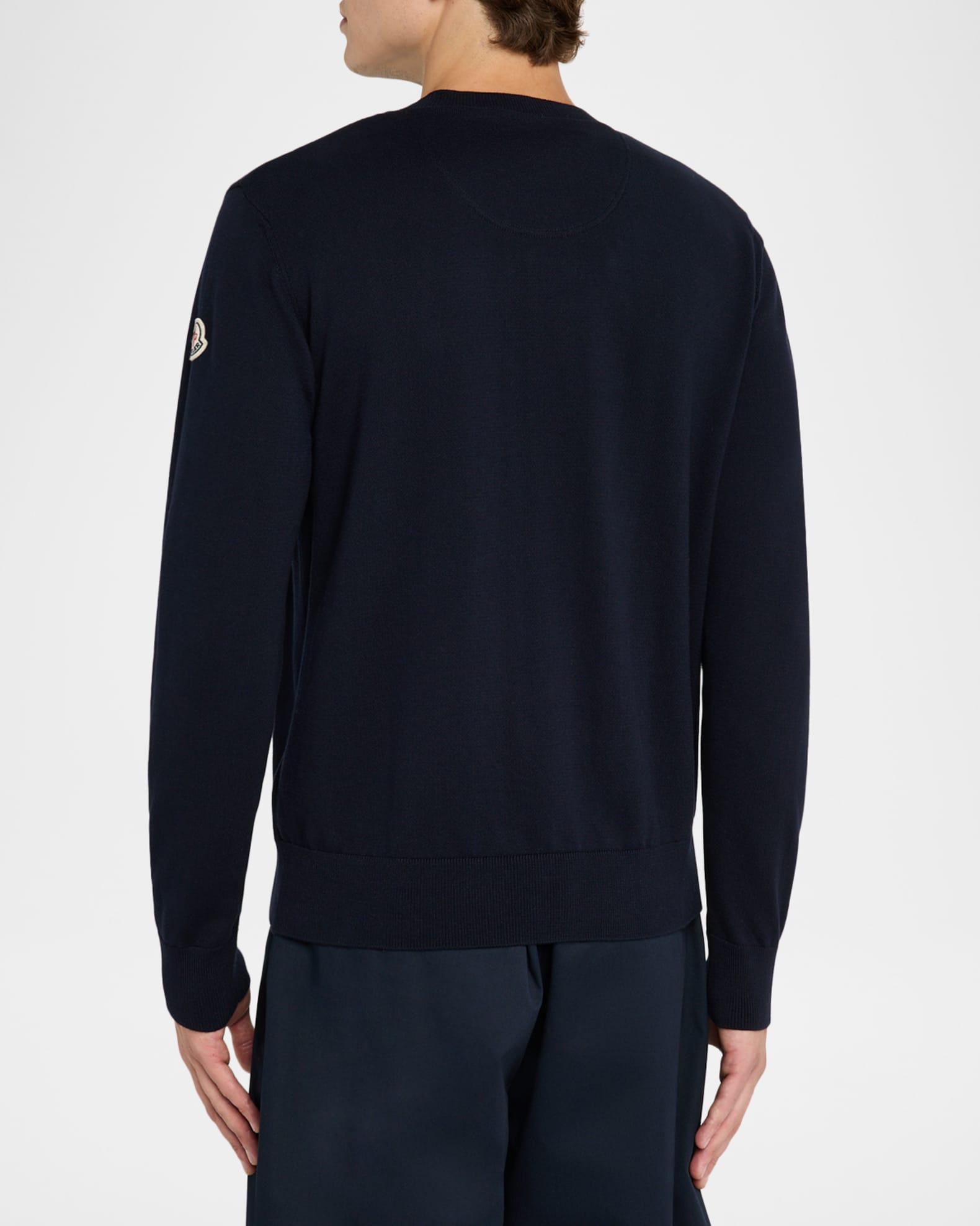 Men's Monogram Applique Crewneck Sweater Product Image