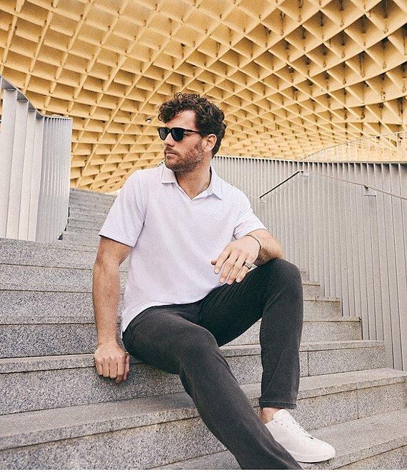 TravisMathew Late At Night Short Sleeve Polo Shirt Product Image