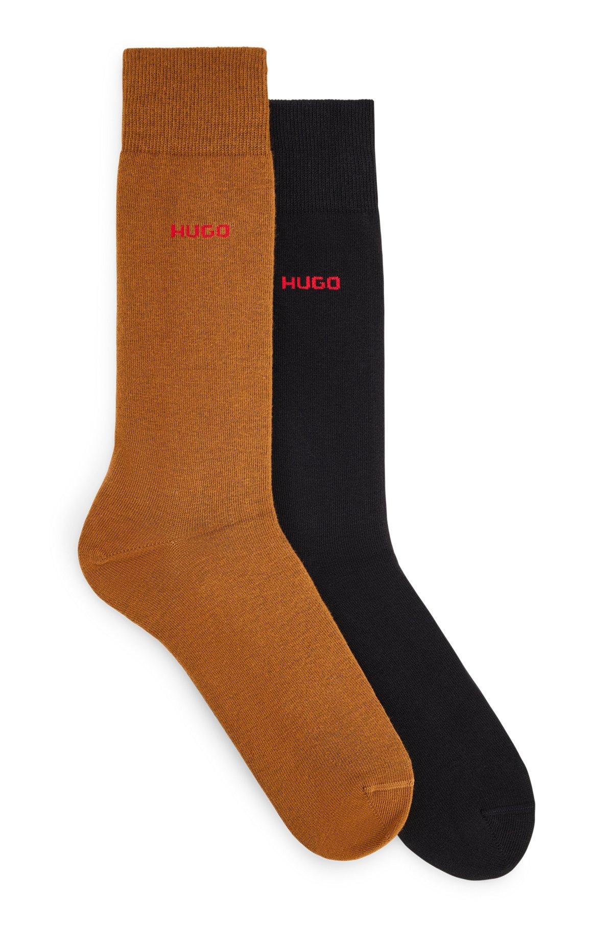 HUGO - Two-pack of socks in cotton - Brown Product Image