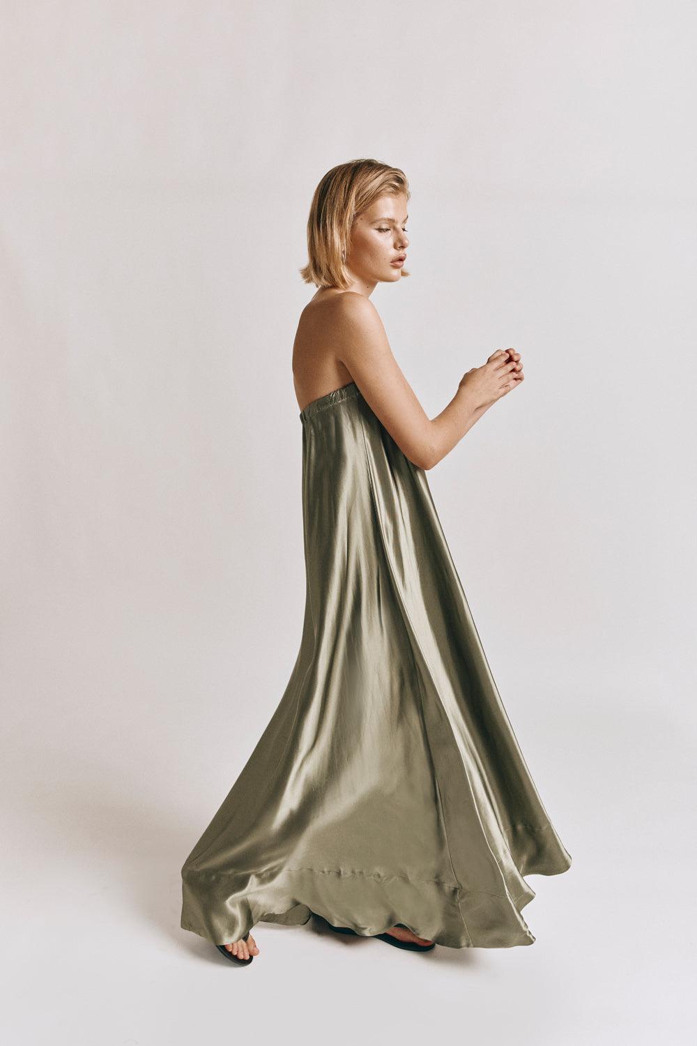 Lenni Maxi Dress Olive Product Image
