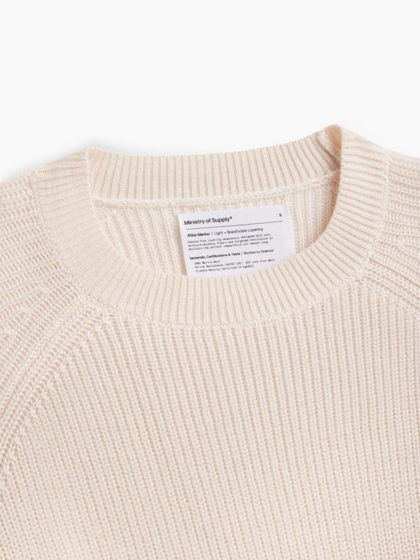 Women's Atlas Merino Crewneck Sweater - Ivory Product Image