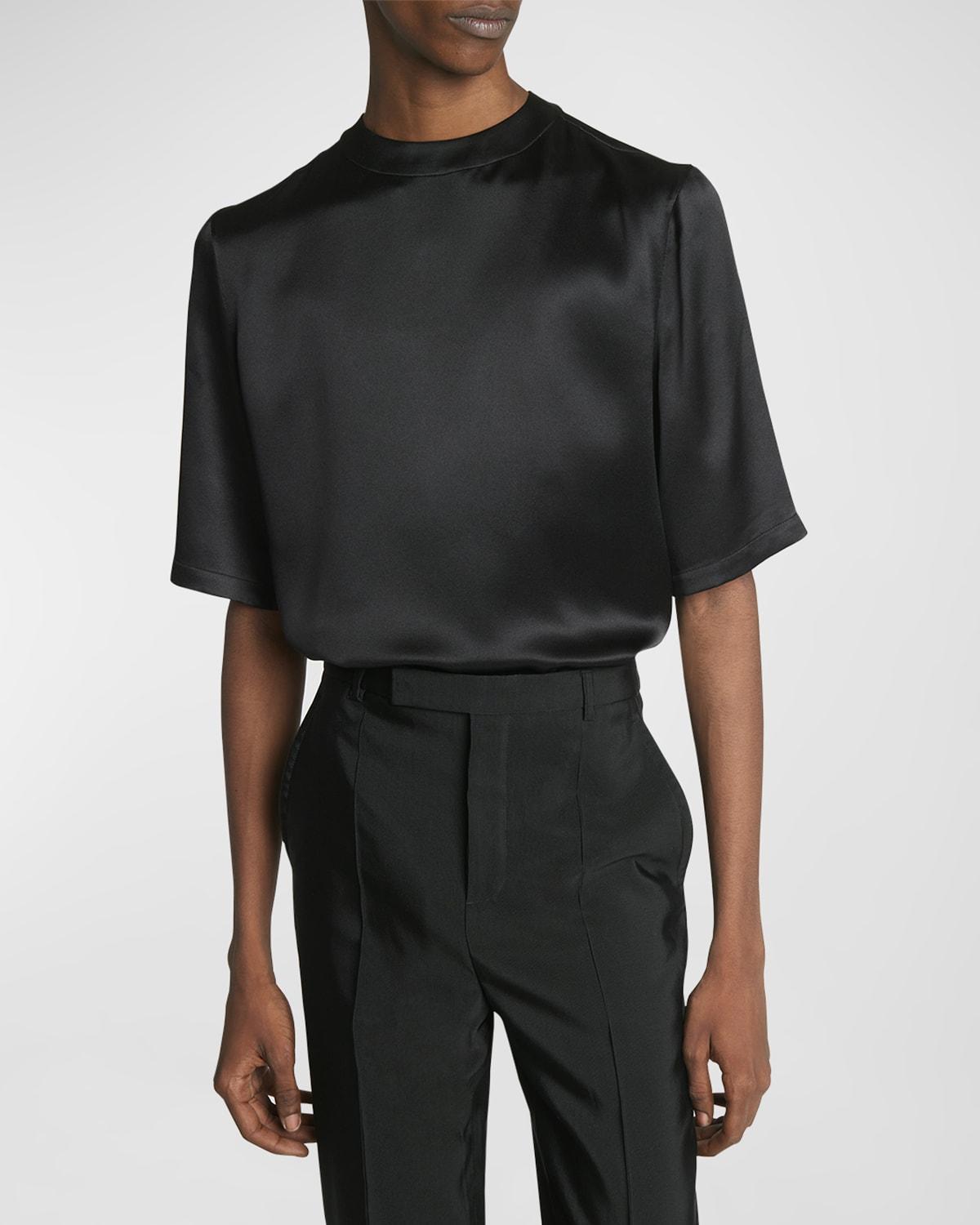 Mens Satin Crepe T-Shirt Product Image