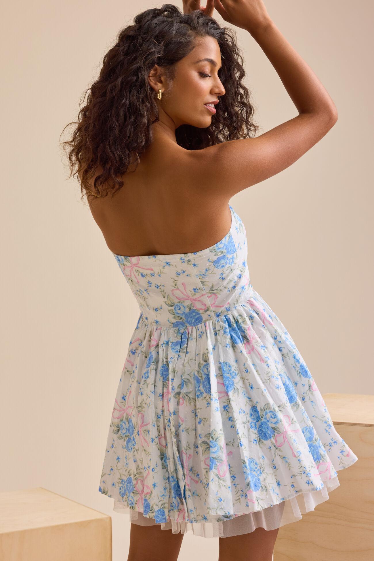 Claire Floral Mini Dress Product Image