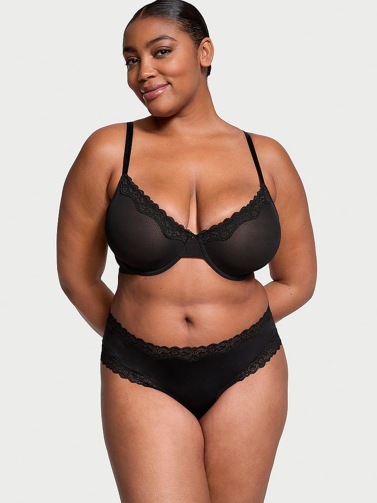 Tease Lace-Trim Unlined Demi Bra Product Image