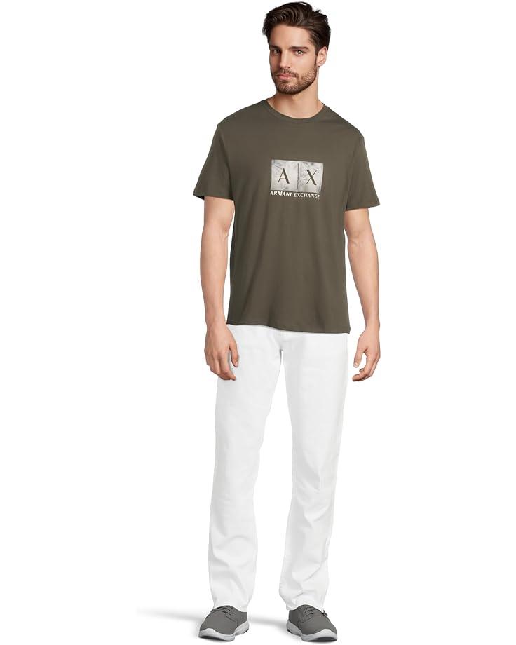 Men's Armani Exchange Ax Box Logo With Palm Tree Image Product Image