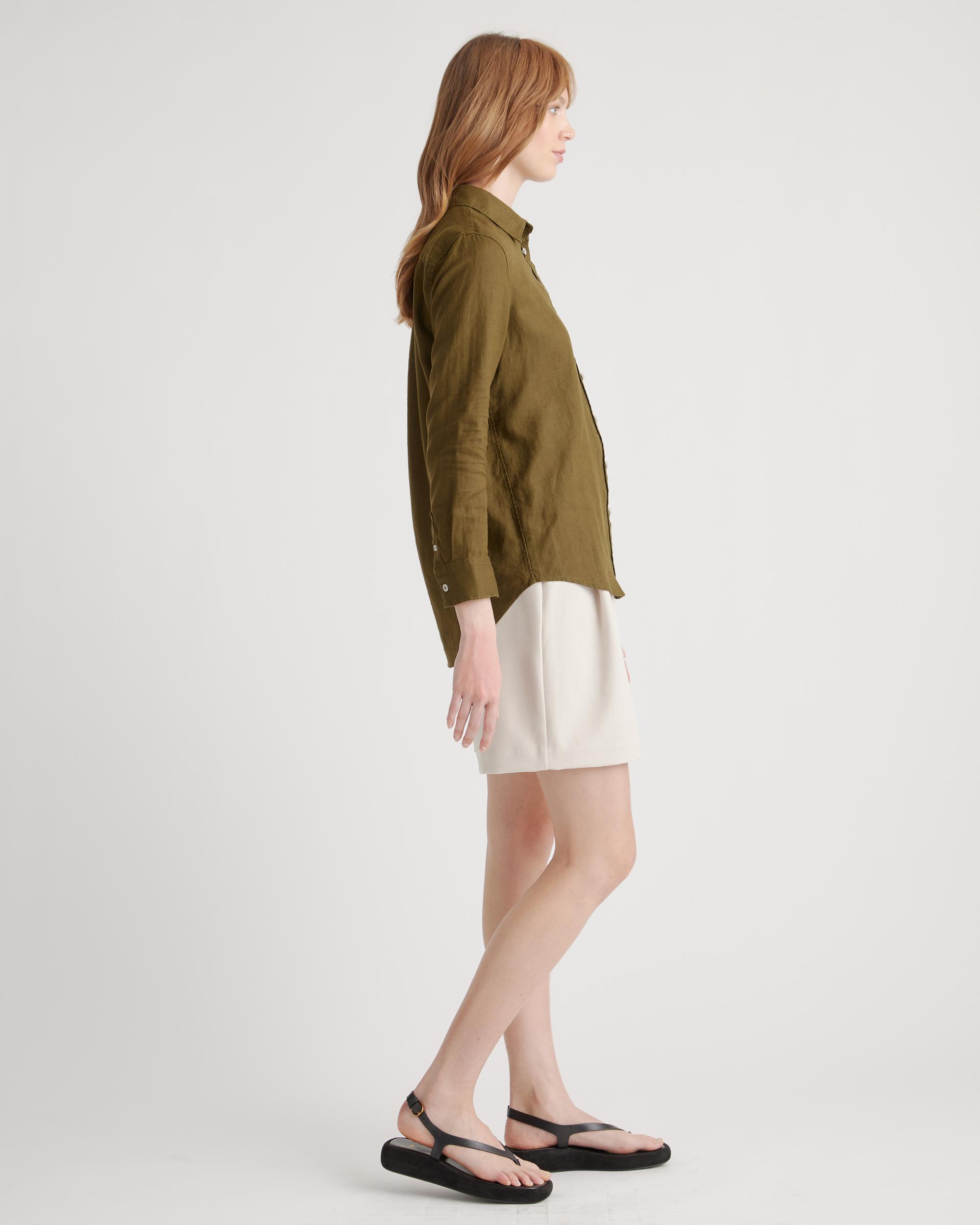 Quince | Women's 100% European Linen Long Sleeve Shirt Product Image