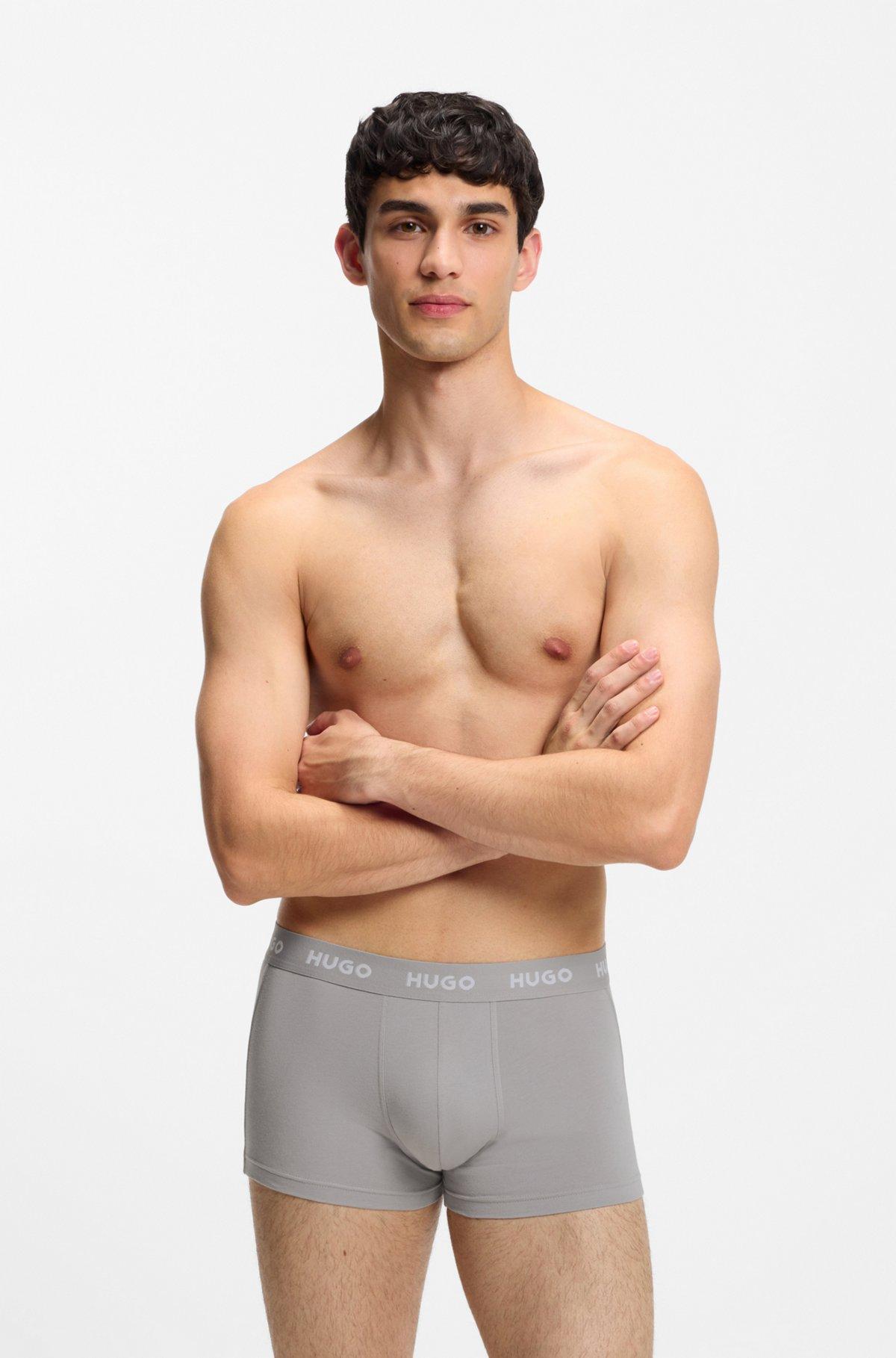 Three-pack trunks with jacquard logo waistband Product Image