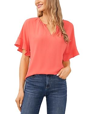 CeCe Ruffle Sleeve Drop Shoulder Blouse Product Image