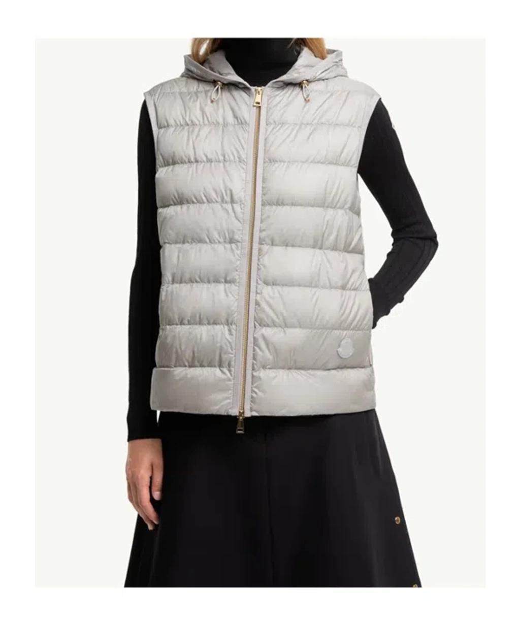 MONCLER Reposse Convertible Wool And Cashmere-blend Jacket In Gray Product Image