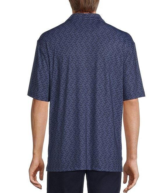 Roundtree & Yorke Performance Golf Club Print Polo Shirt Product Image