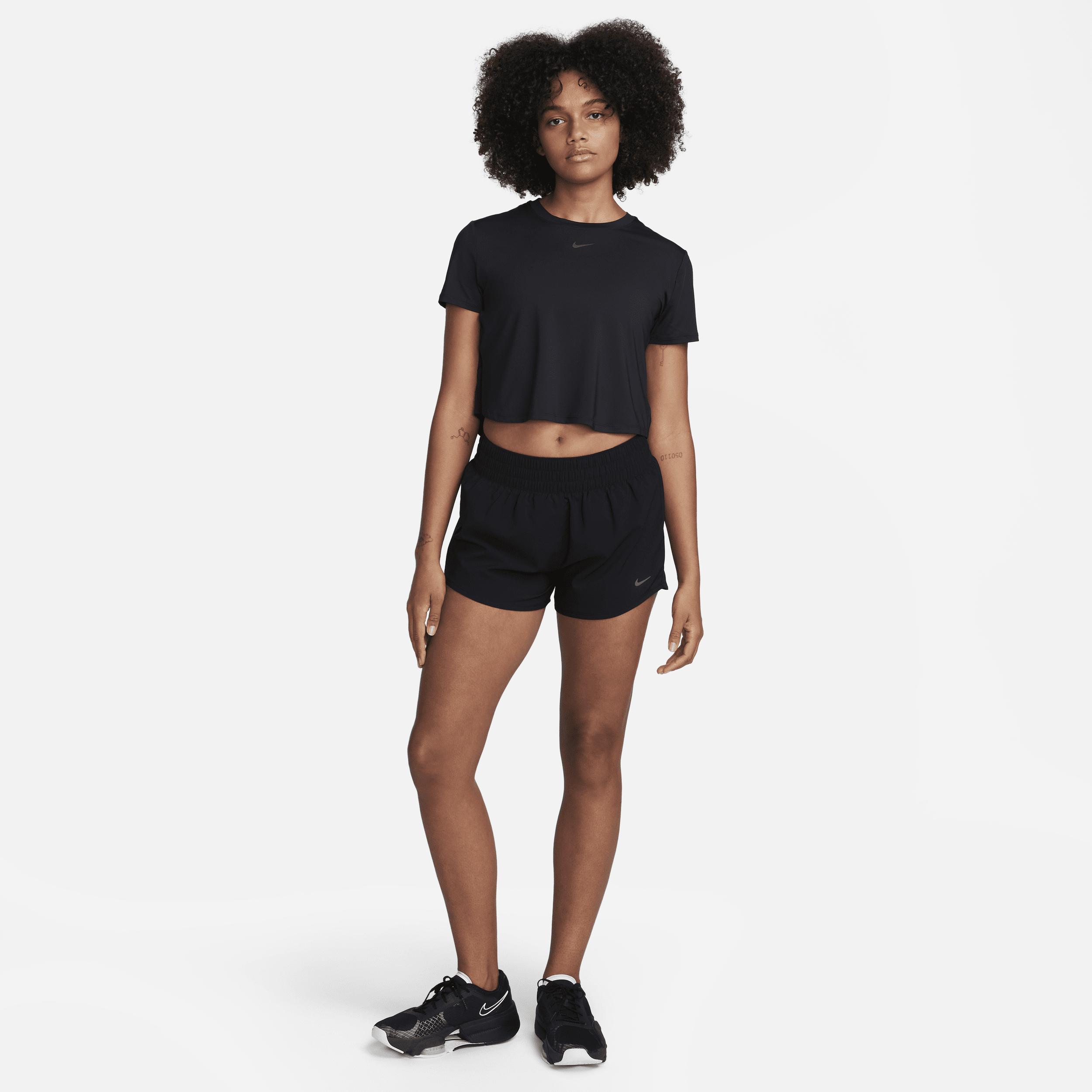 Women's Nike One Dri-FIT Crop Short Sleeve Top,  Product Image