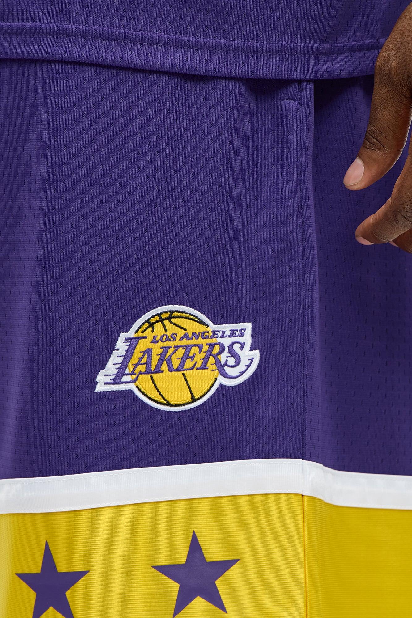 Lakers Believe The Hype Relaxed Shorts - Purple Male Product Image