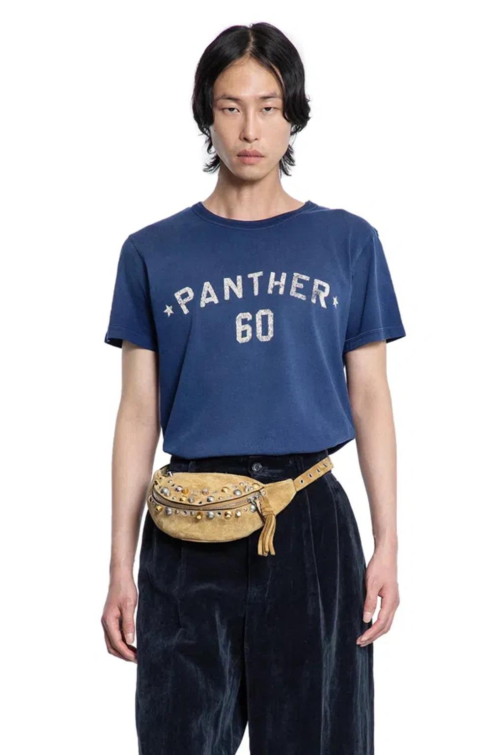 VALENTINO Garavani Navy Cotton T-shirt In Blue Product Image