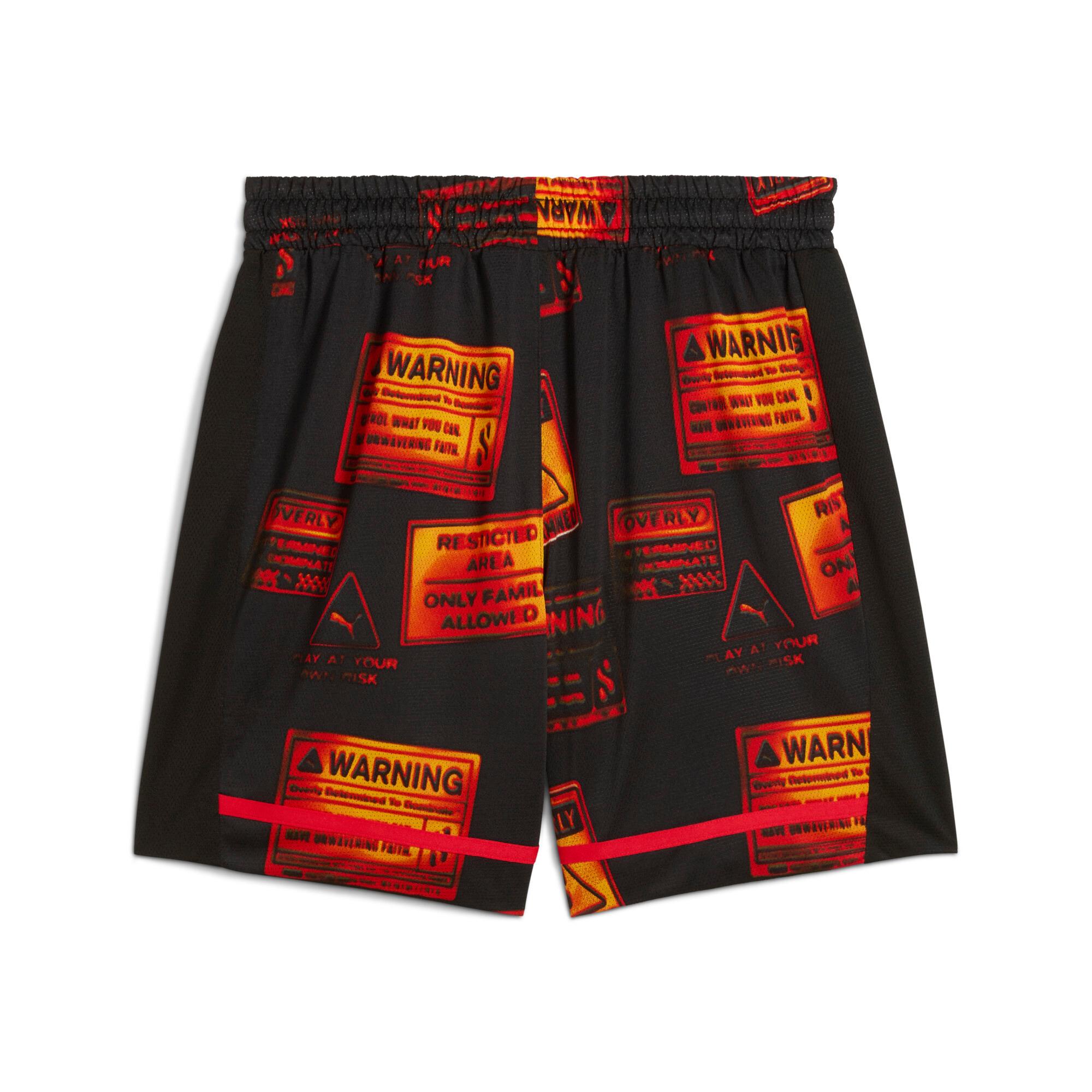 Scoot Caution All Jaws Men's Basketball Shorts Product Image