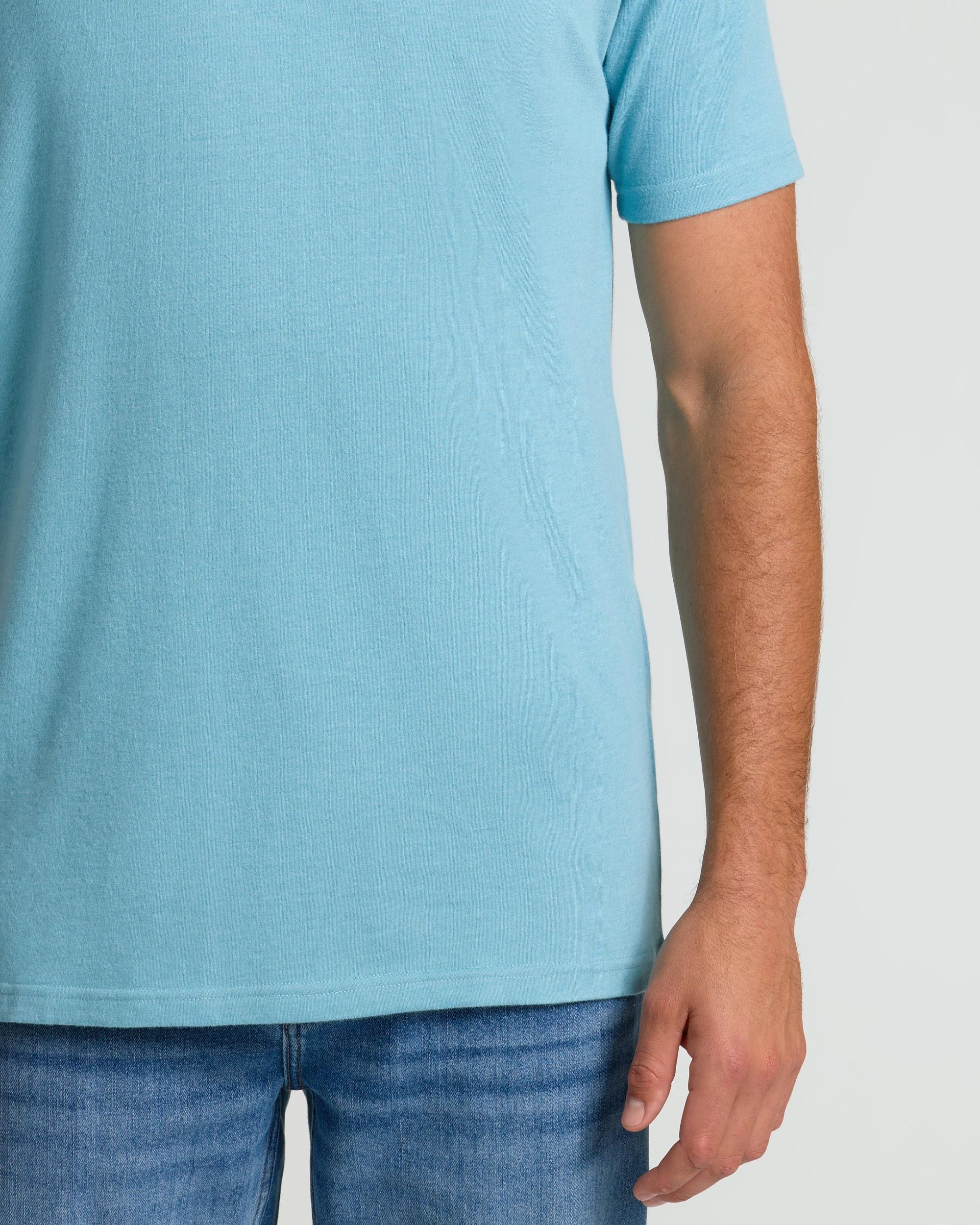 Heather Voyager Tall Straight Hem Crew Neck T-Shirt Product Image